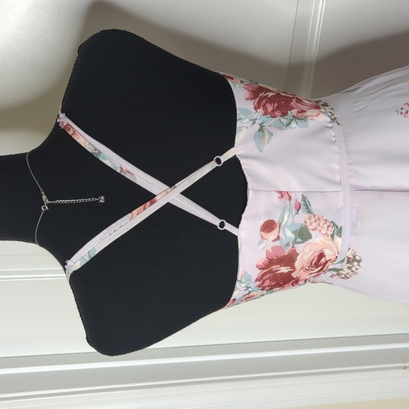 Lulus Elegantly Inclined Lavender Floral Print Wrap Maxi Dress S - Picture 12 of 16